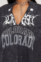 Loose Casual V Neck Vintage T-Shirt
