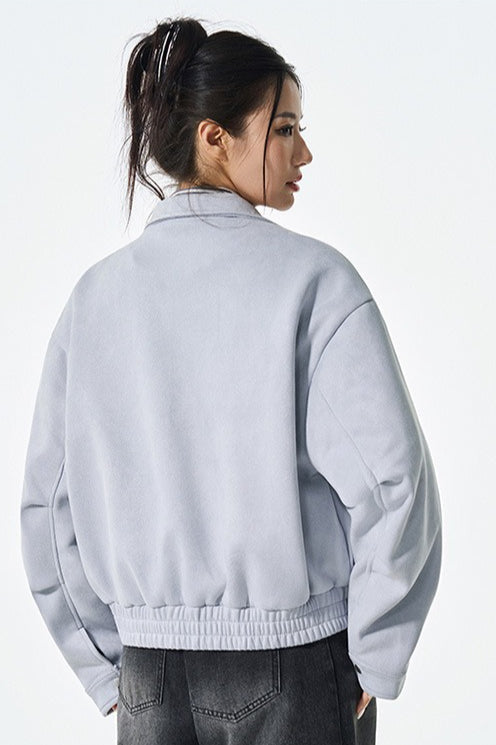 Pu Leather Moto Style Longline Jacket