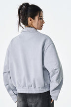 Pu Leather Moto Style Longline Jacket