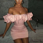 Backless Strapless Bodycon Short Party Dress