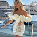 Backless Strapless Bodycon Short Party Dress