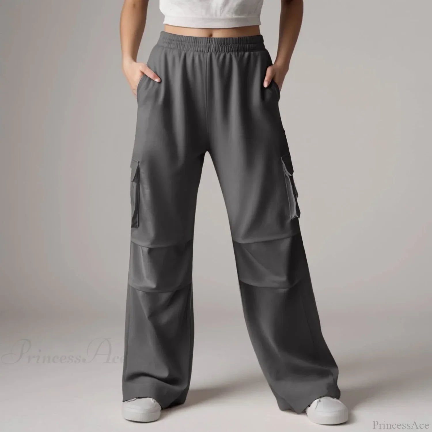 Baggy Cargo Sweatpants With Pockets Pants