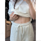 Basic Grey Knit Jogger Pants