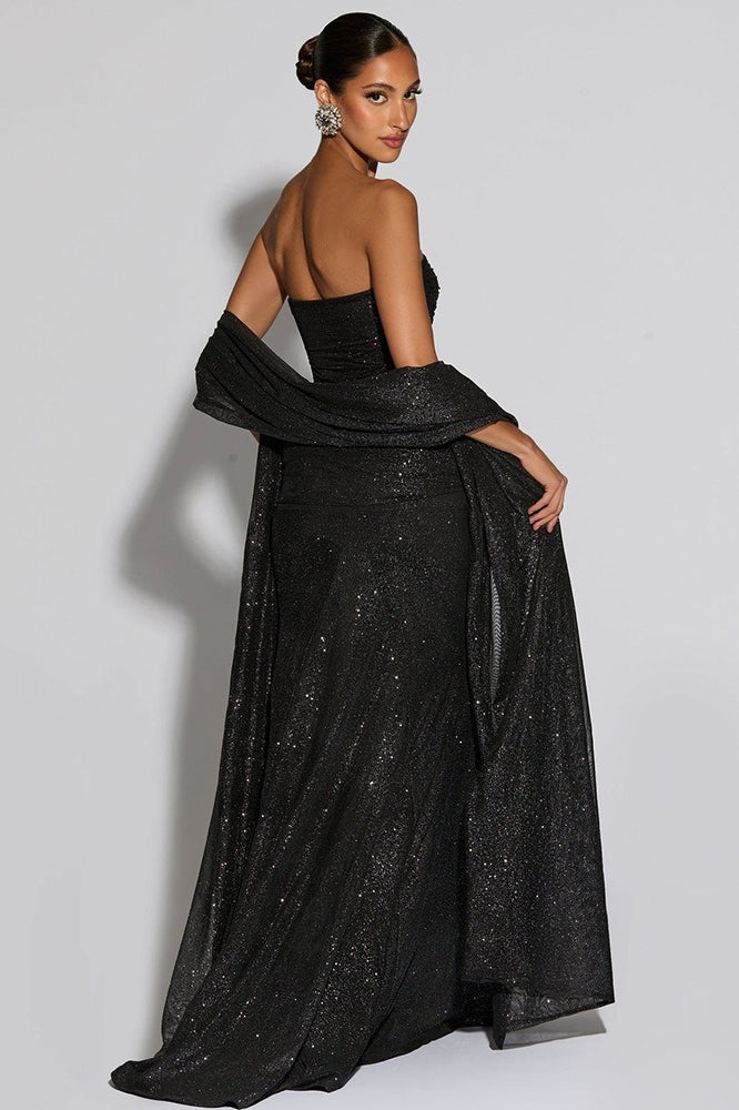 Elegant Tube Off Shoulder Silver Prom Dress