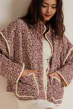 Loose Printed Quilted Padded Coat