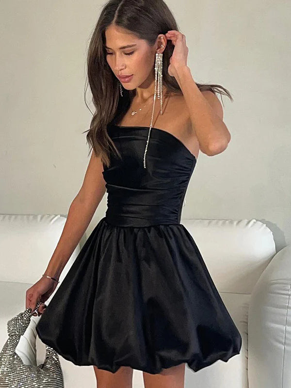Summer Off-Shoulder A-Line Mini Party Dress