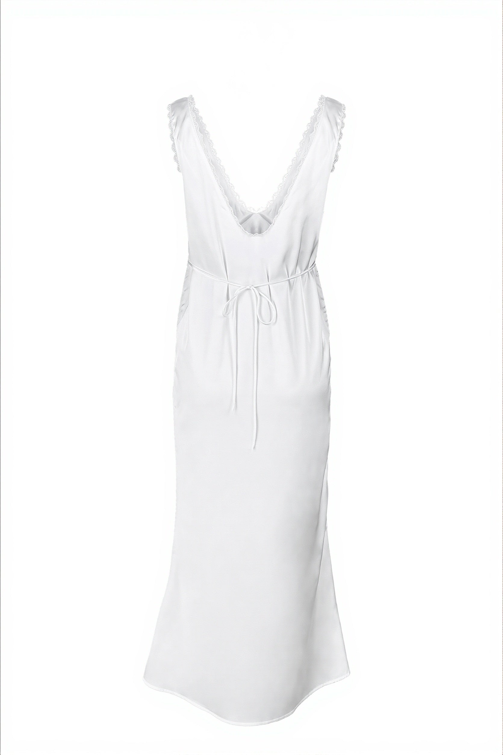 White Lace Insert Cami Bodycon Mini Dress