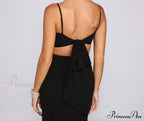 Bette Formal Open Charming Back Crepe Dress