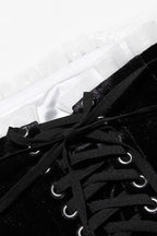 Velvet Bustier A-Line Cocktail Dress