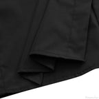 Blouse Office Arm - V Button Flare Up White Neck