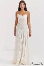 Blush Of Elegance Charming Lace Maxi Dress