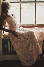 Blush Of Elegance Charming Lace Maxi Dress