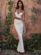 Bodycon - Off-Shoulder Fishbone Party Gown Club For Strapless Elegant Full-Length Women Night