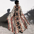 Boho Kimono Rayon Print Bikini Cover Up Loose Summer Dress