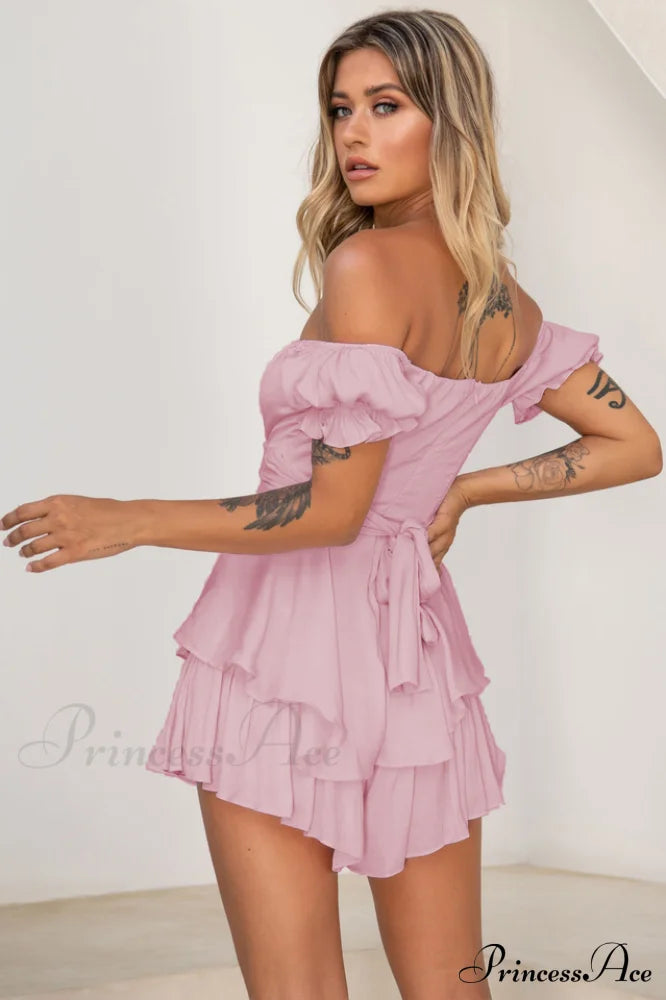 Boho Off Stylish Shoulder Romper