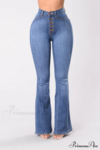 Bottom Denim Waist Flare Warm-Season Jean Push Bell Lady Women For Trousers High Pants Skinny Up Jeans Spring