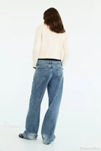 Bow Tie V-Neck Long Sleeve Cardigan