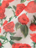 Bulgaria Roses Floral Trendy Backless Mini Dress