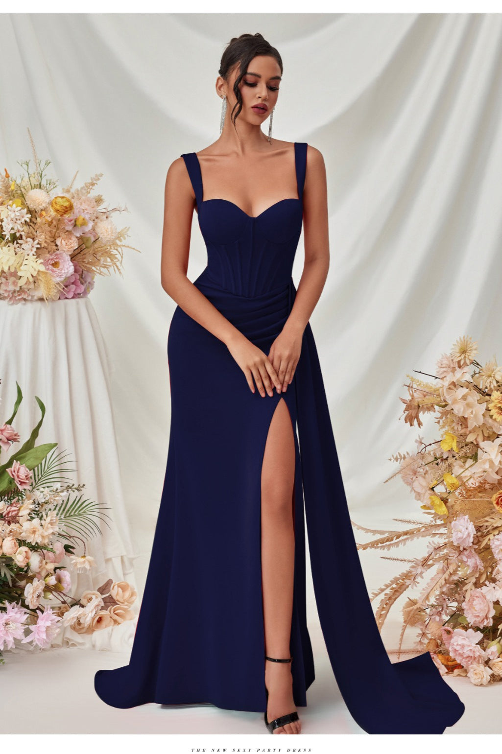 Bodycon Slit Maxi Party Dress
