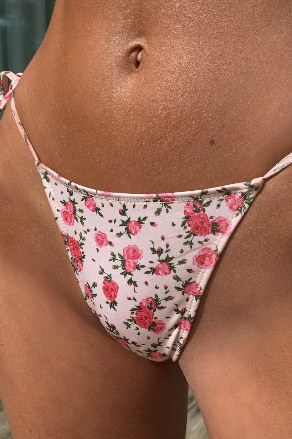 Alluring Printed Tie Two Piece Swim Set