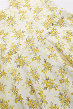 Backless Halter Floral Midi Dress
