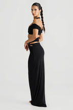 Halter Neck Crop Top Pencil Skirt Sets