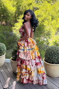 Cami Tiered Ruffle Two Piece Skirt Sets