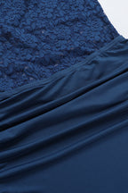 Lace Insert Sleeveless Bodycon Maxi Dress