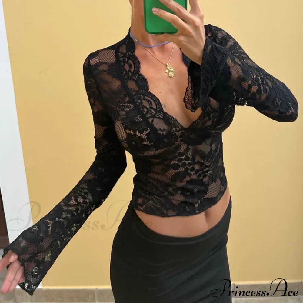 Callie Elegant Lace Blouse