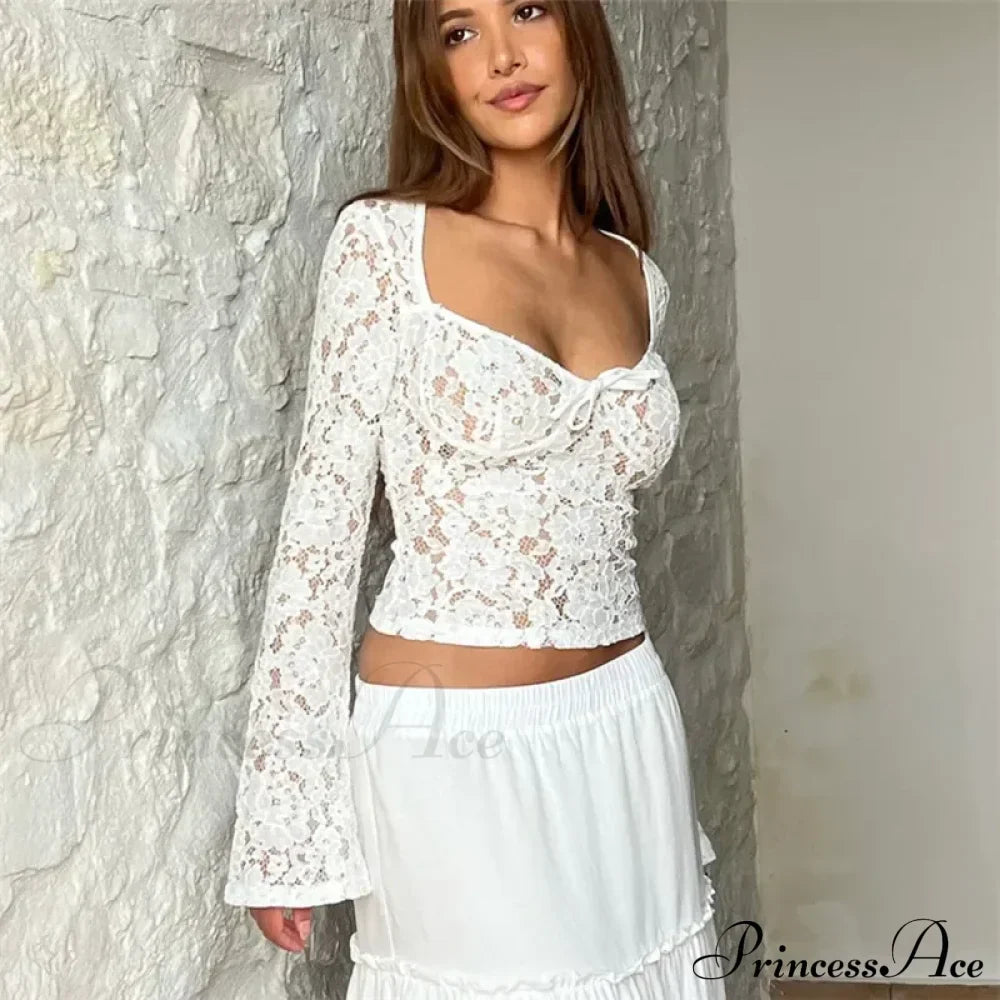 Callie Elegant Lace Blouse