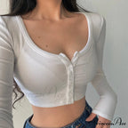 Cardigan V-Neck Solid Arm Long Slim Korean - Color