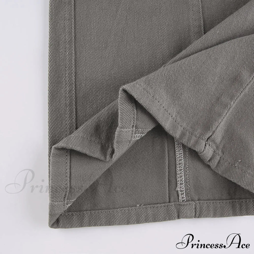 Cargo Streetwear Mom Pants Baggy Low Leg Waist 90S Denim Vintage Wide Jeans Trousers Trendy Korean Grunge Hippie Outfits