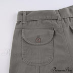 Cargo Streetwear Mom Pants Baggy Low Leg Waist 90S Denim Vintage Wide Jeans Trousers Trendy Korean Grunge Hippie Outfits