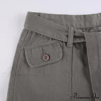 Cargo Streetwear Mom Pants Baggy Low Leg Waist 90S Denim Vintage Wide Jeans Trousers Trendy Korean Grunge Hippie Outfits