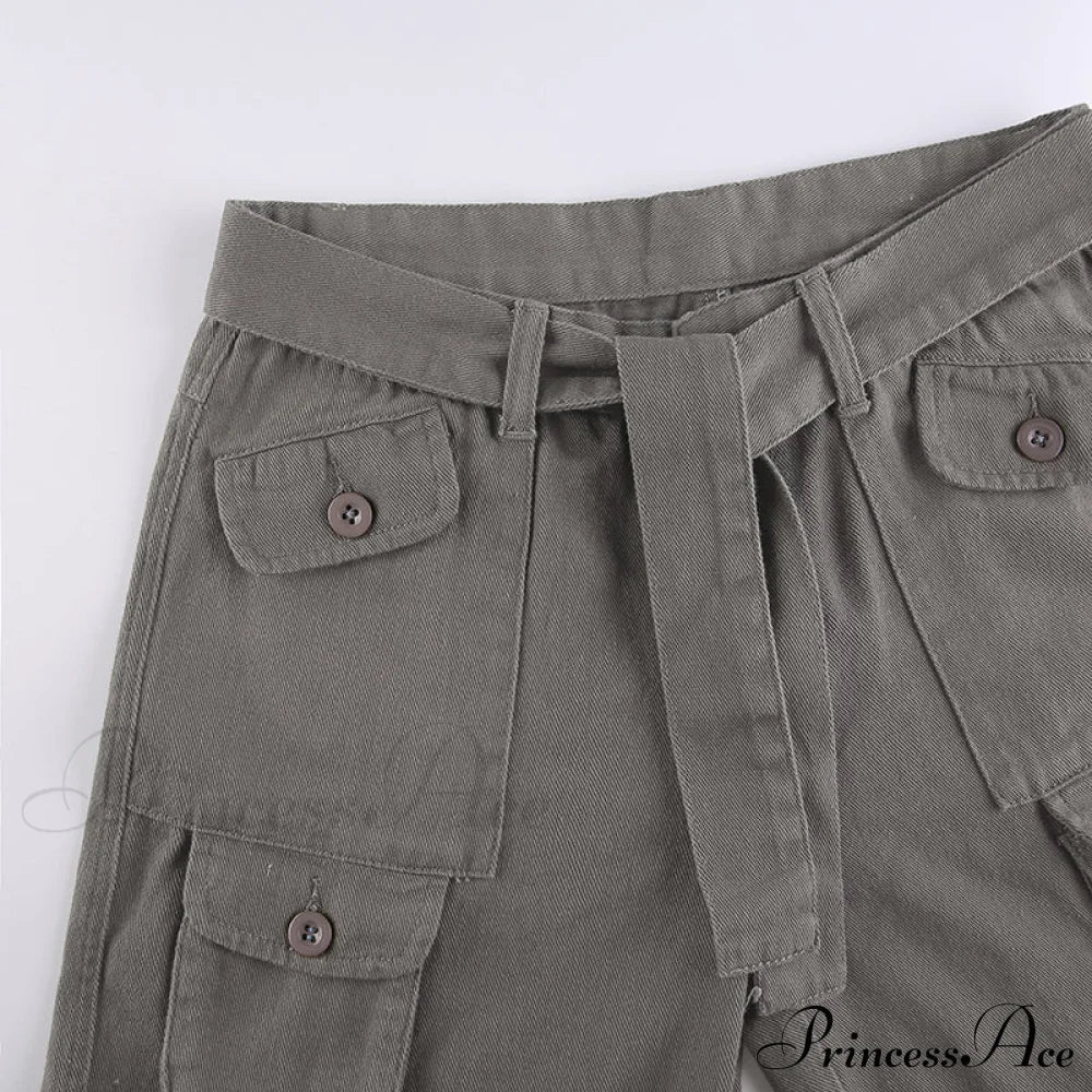 Cargo Streetwear Mom Pants Baggy Low Leg Waist 90S Denim Vintage Wide Jeans Trousers Trendy Korean Grunge Hippie Outfits