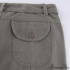Cargo Streetwear Mom Pants Baggy Low Leg Waist 90S Denim Vintage Wide Jeans Trousers Trendy Korean Grunge Hippie Outfits