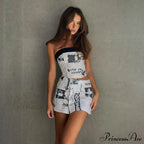 Carla Corset And Charming Safety Mini Skirt Set