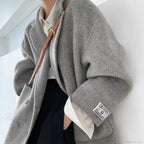 Cashmere Turn-Down Woolen Overcoat