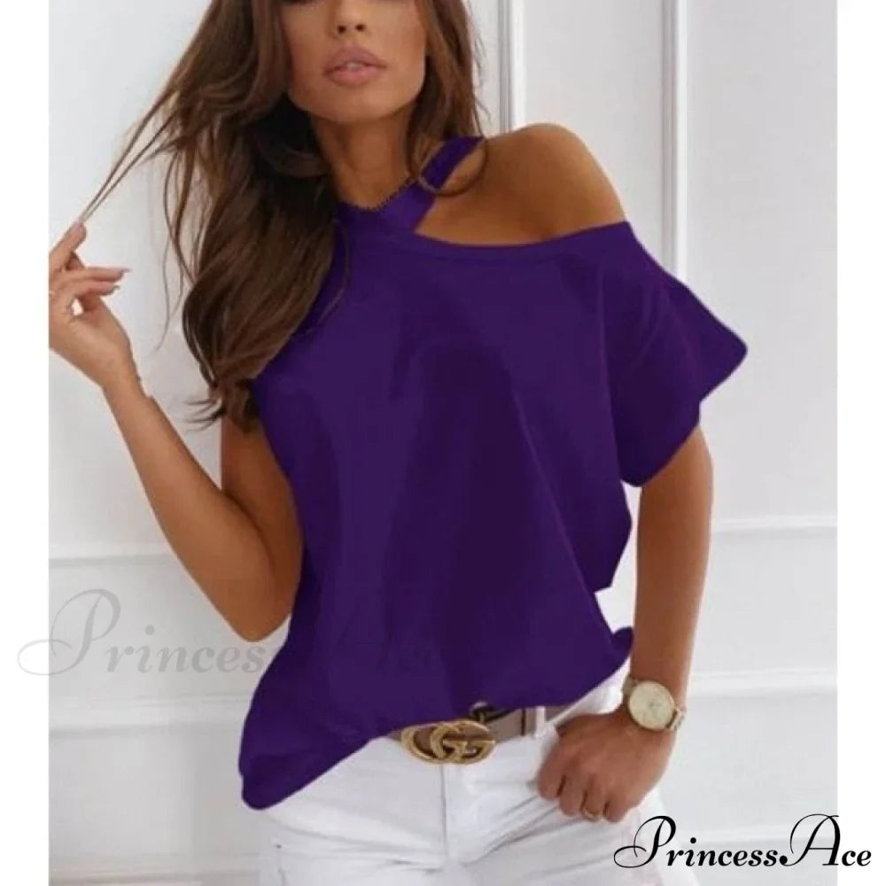 Casual Print Short Sleeve O-Neck Tops