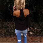 Casual Solid Color Halter Neck Strapless T-Shirt