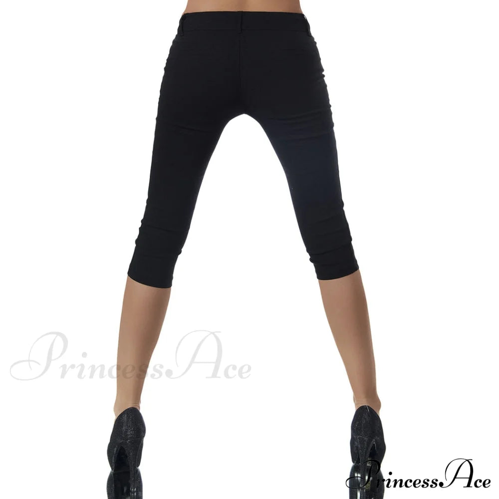 Casual Stretch 3/4 Trousers Capris