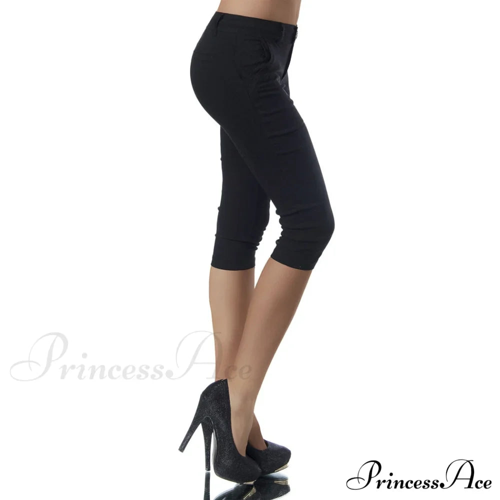 Casual Stretch 3/4 Trousers Capris