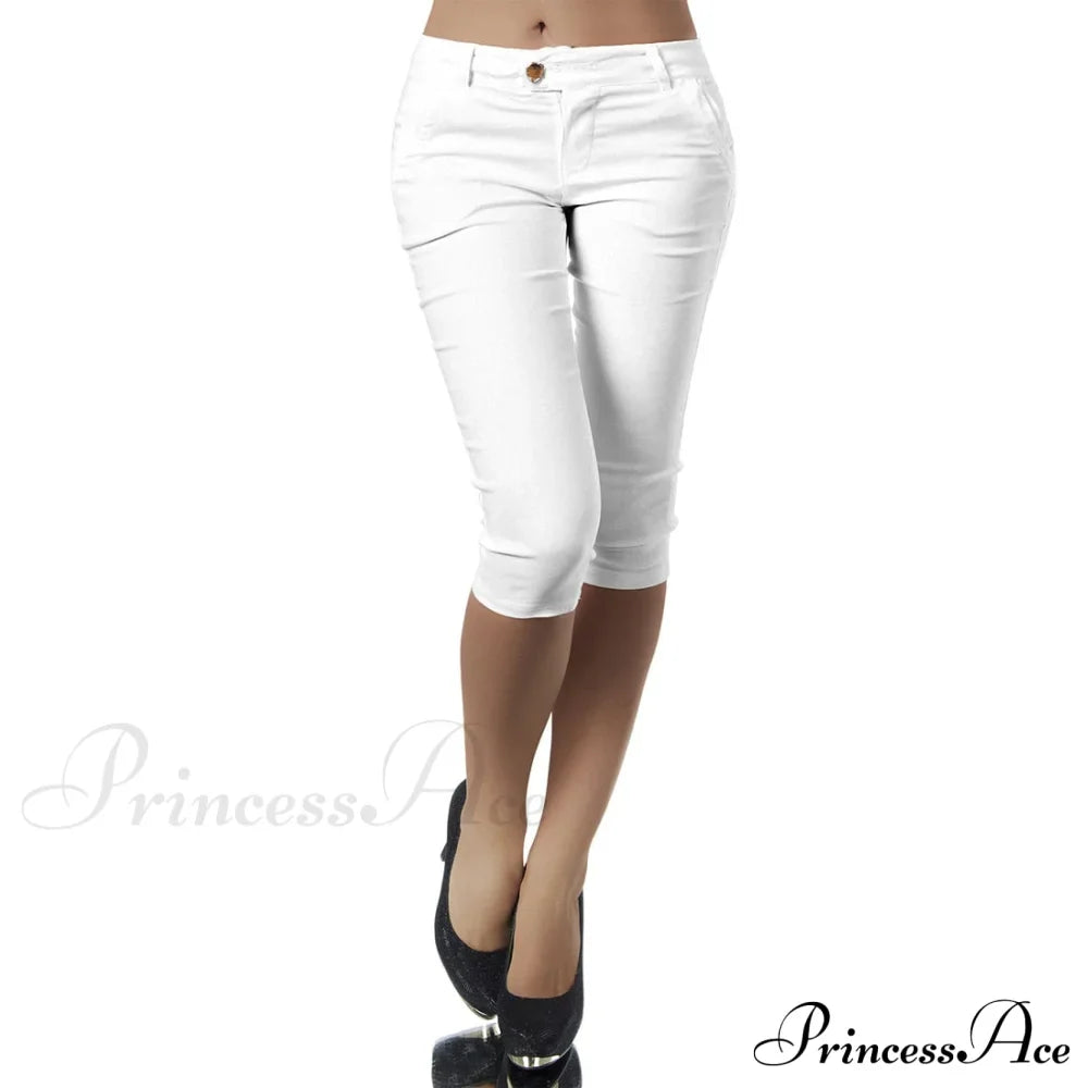 Casual Stretch 3/4 Trousers Capris