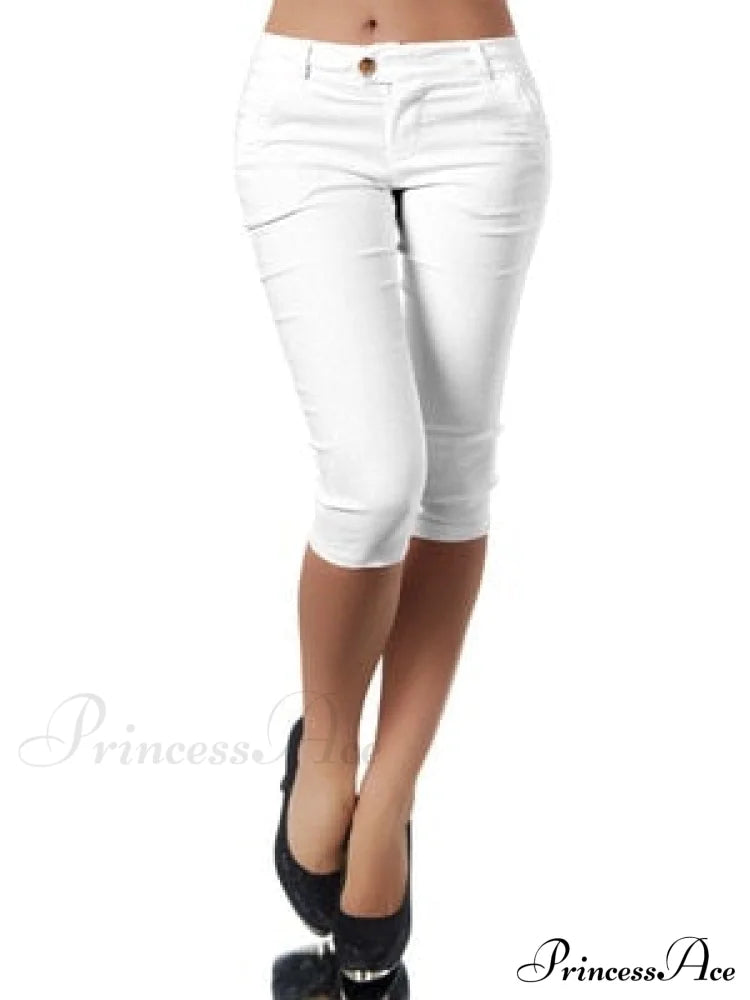 Casual Stretch 3/4 Trousers Capris