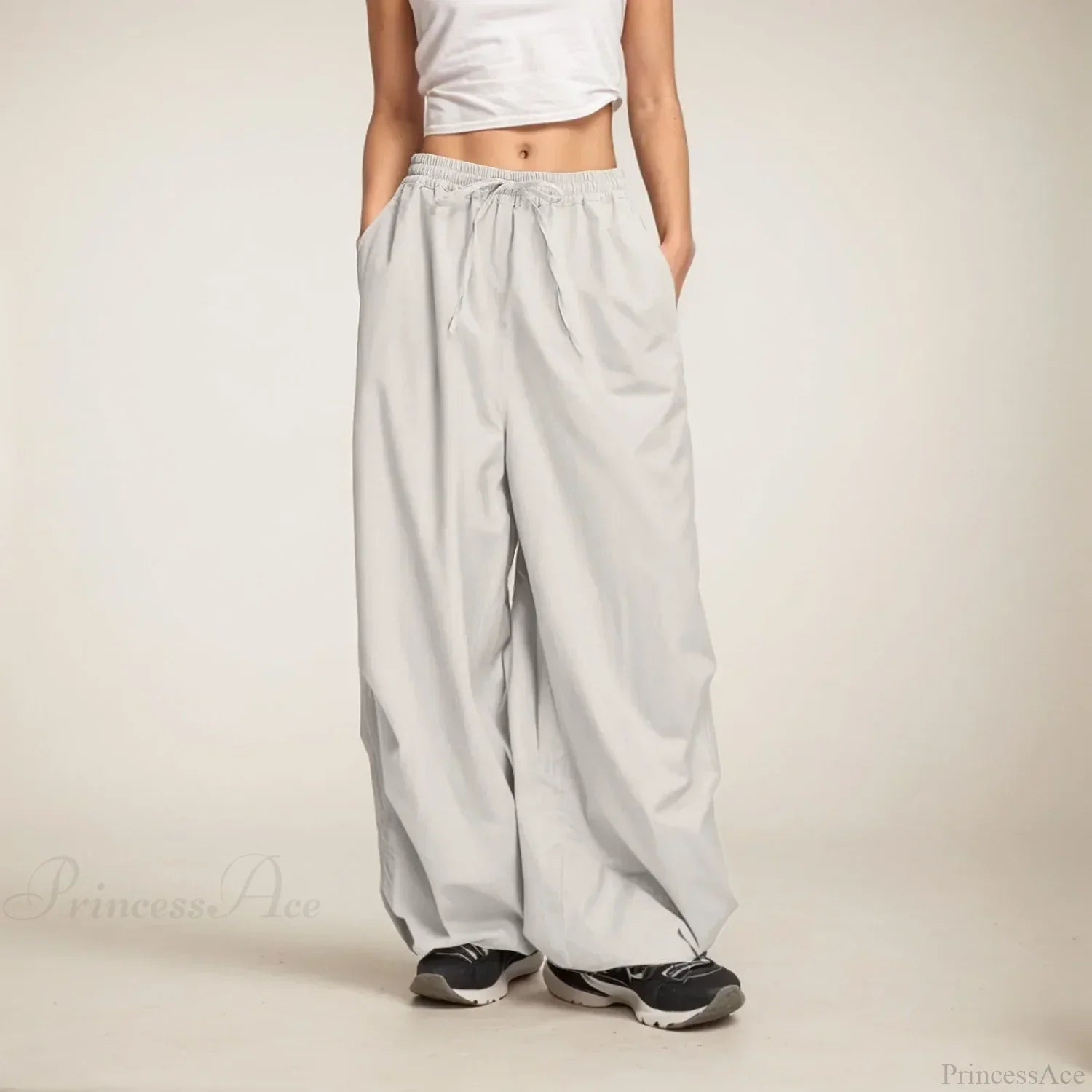 Casual Wide Leg Sweatpants With Pockets
