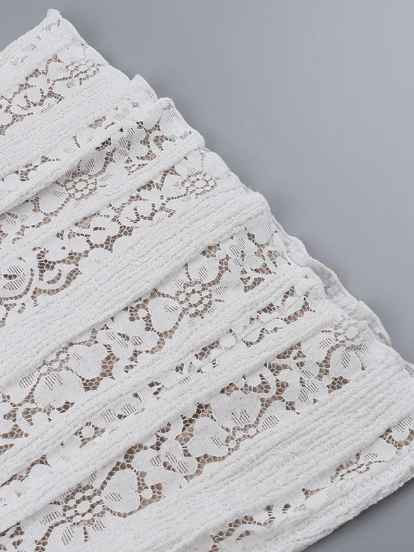 Lace Off-Shoulder Bodycon Mini Party Dress