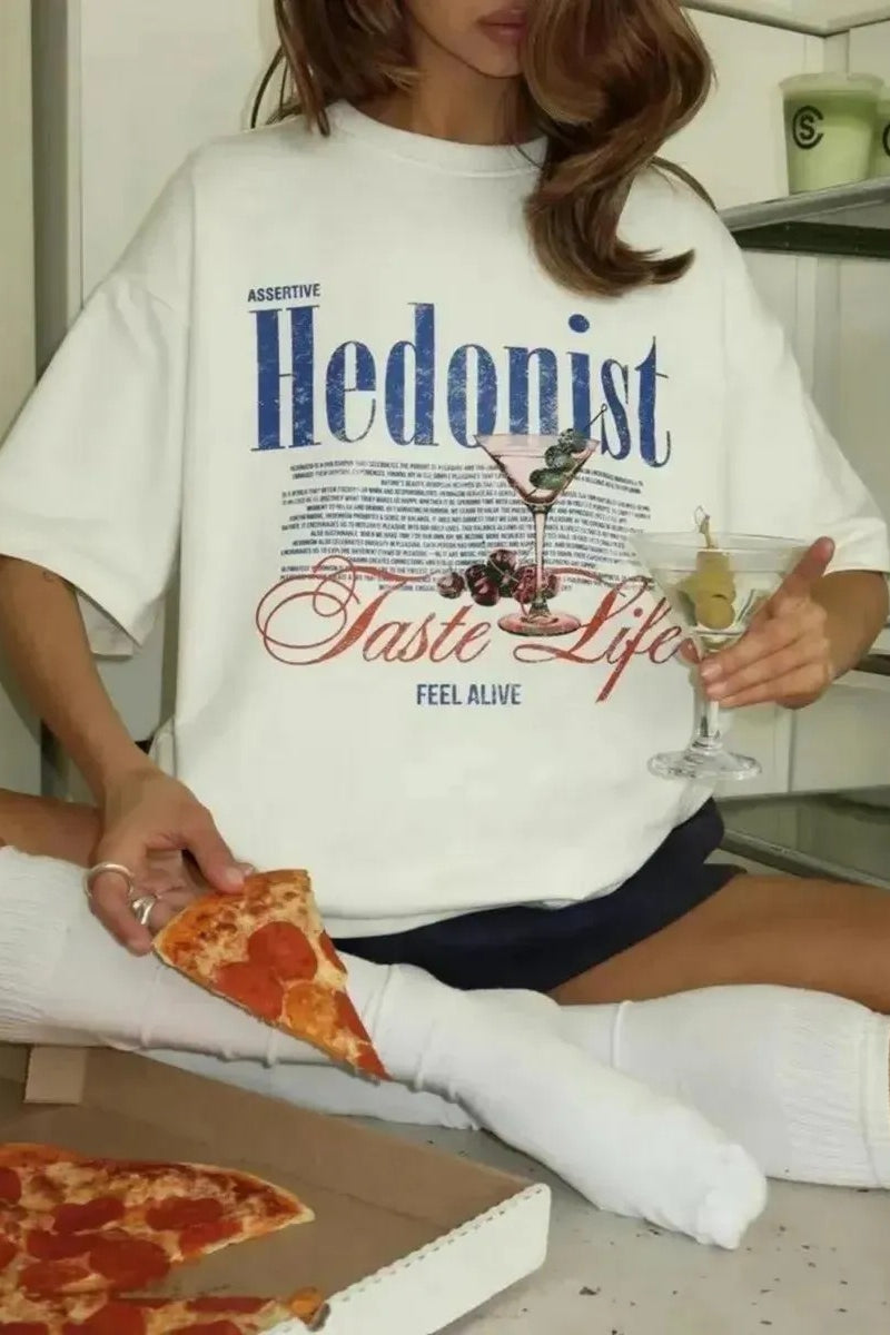 Casual Print Cotton T-Shirt
