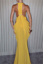 Sheer Ruched Waist Maxi Dress