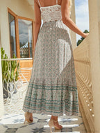 Boho Skirts Hippie Floral Printed High Waist Rayon Robes
