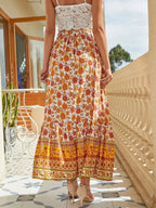 Boho Skirts Hippie Floral Printed High Waist Rayon Robes